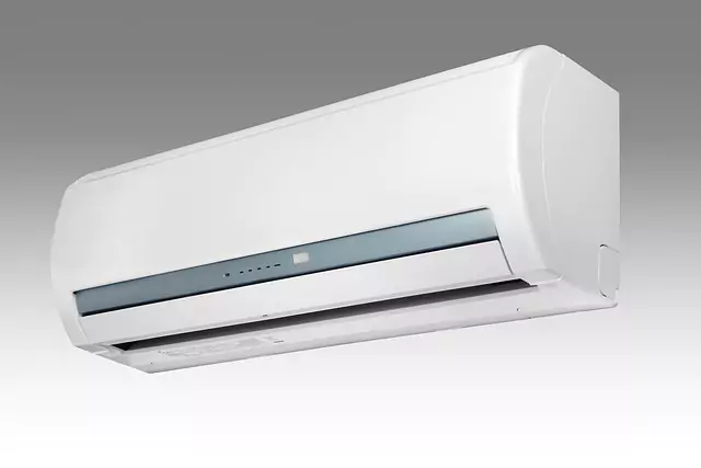 A sleek, wall-mounted ductless split unit