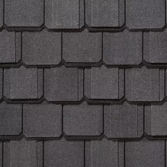 CertainTeed Grand Manor Black Pearl shingles on a luxury home