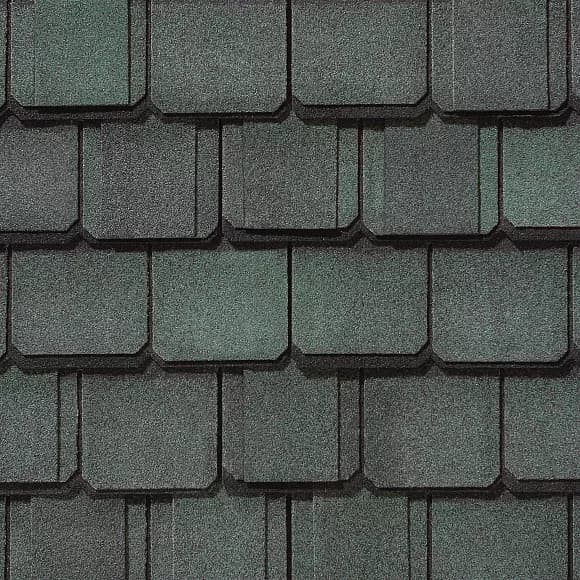 CertainTeed Grand Manor Sherwood Forest shingles with green undertones