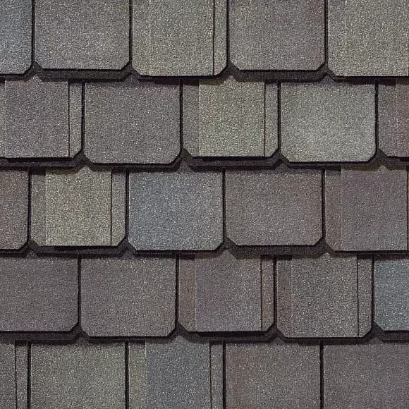 CertainTeed Grand Manor Weathered Wood shingles with natural wood appearance