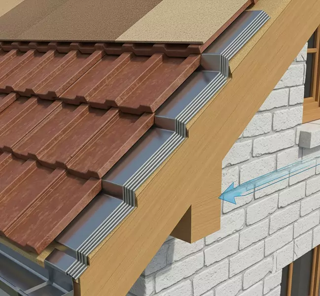 Illustration of Step Flashing