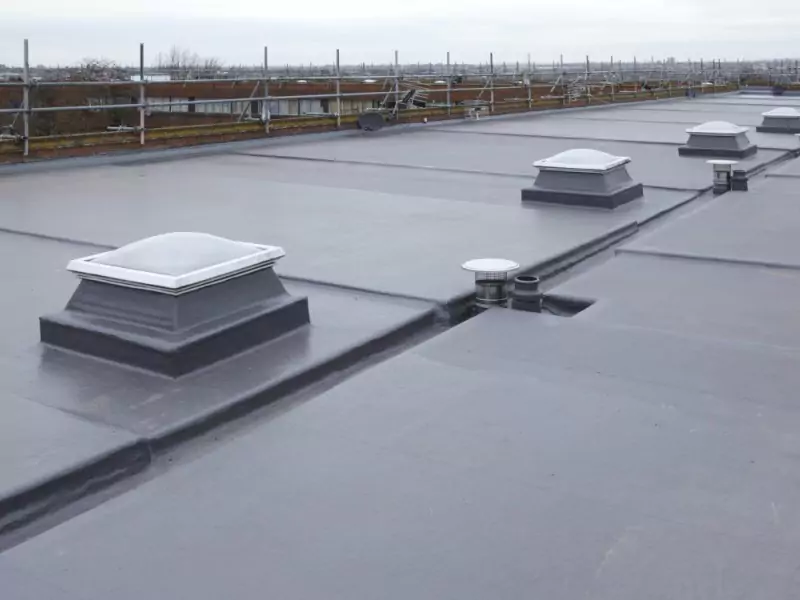 liquid applied flat roof