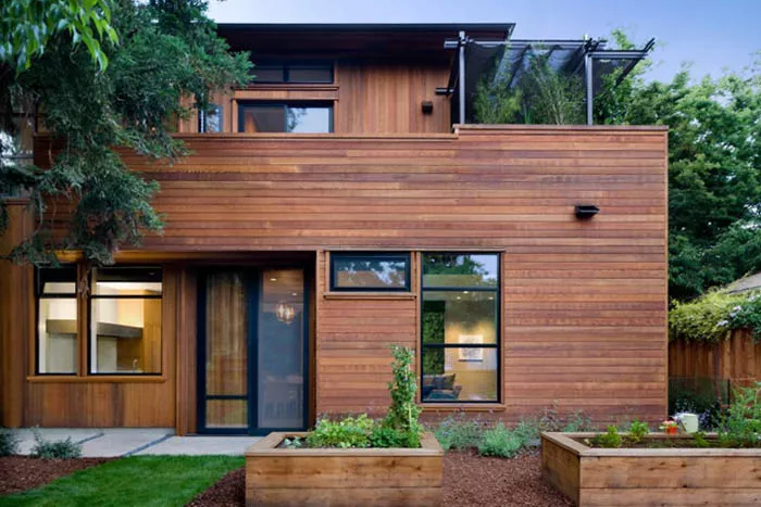 Canadian western red cedar siding