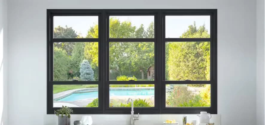 A newly installed energy-efficient window.