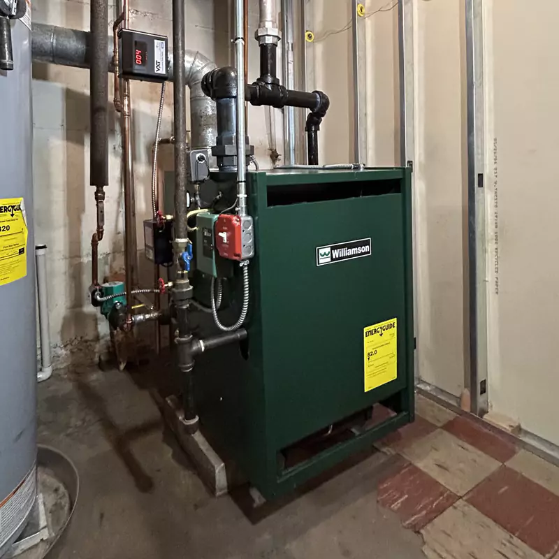 steam boiler installation