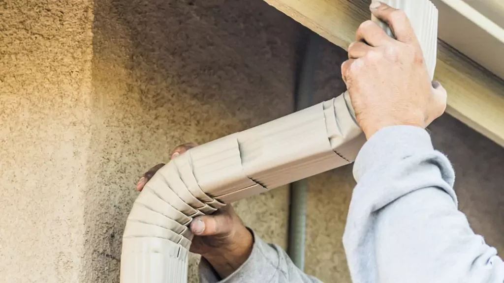 lead coated gutter installation